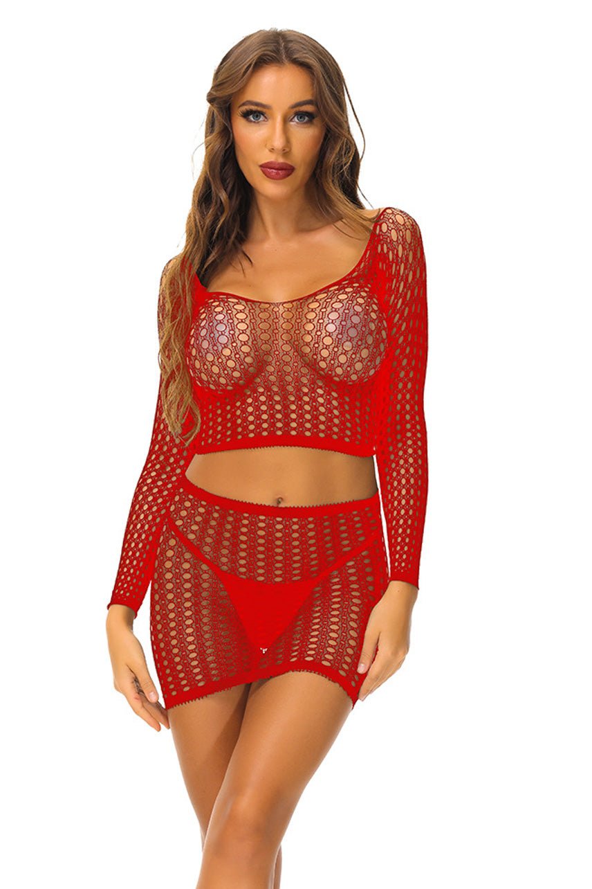 Pothole Crop Top and Skirt - Image 4