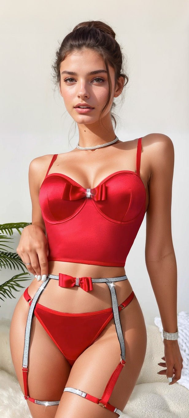 Put A Bow On It Bustier Lingerie - Image 4